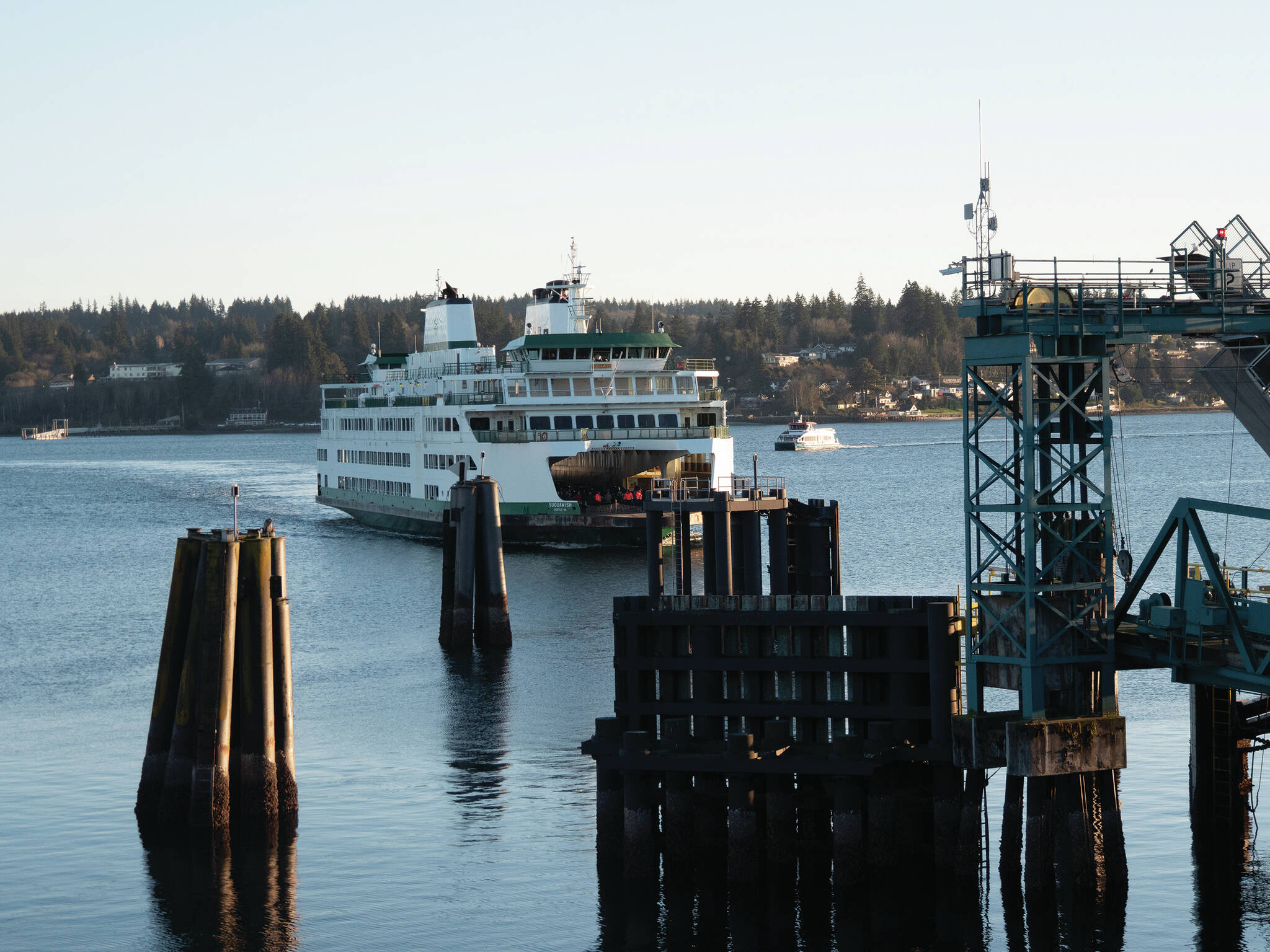 Photo by Juan Jocom
The Walla Walla on its way to Bremerton port on Jan 18. Currently, only one vessel is servicing the Bremerton route, with departures every two and a half hours.