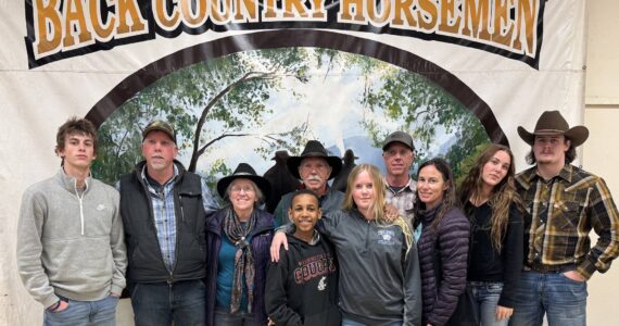 Submitted photo
Larry, center of photo, with wife Sherry to his right, are surrounded by their family on a recent evening in Ellensburg, honoring Larry’s dedication to maintaining trails for the benefit of everyone.