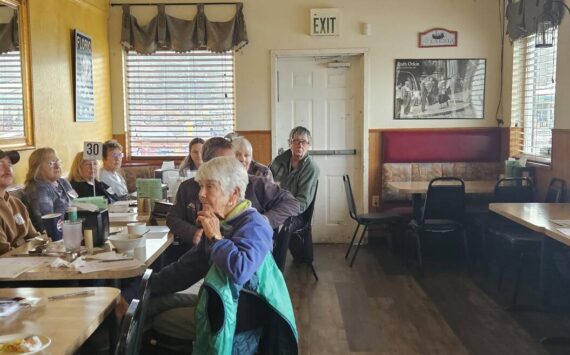 Submitted photo
Friends of Forks Animals held a quarterly meeting at Pacific Pizza on Saturday March 29th. This meeting was held on a weekend, so that people who are unable to attend the regular monthly meetings could attend to find out more information about the mission of FOFA. Another quarterly meeting will be held in 6 months.