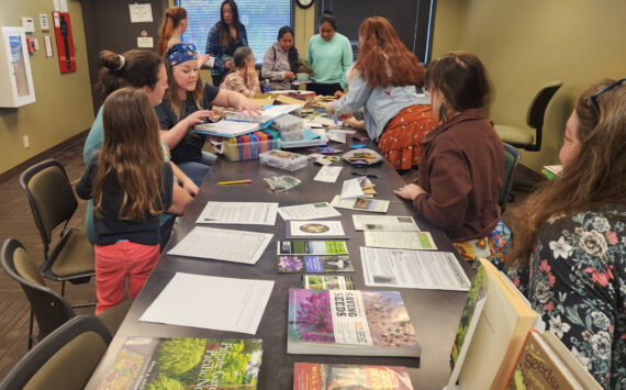 Swap seeds and check out gardening resources at the Forks Library on April 19.