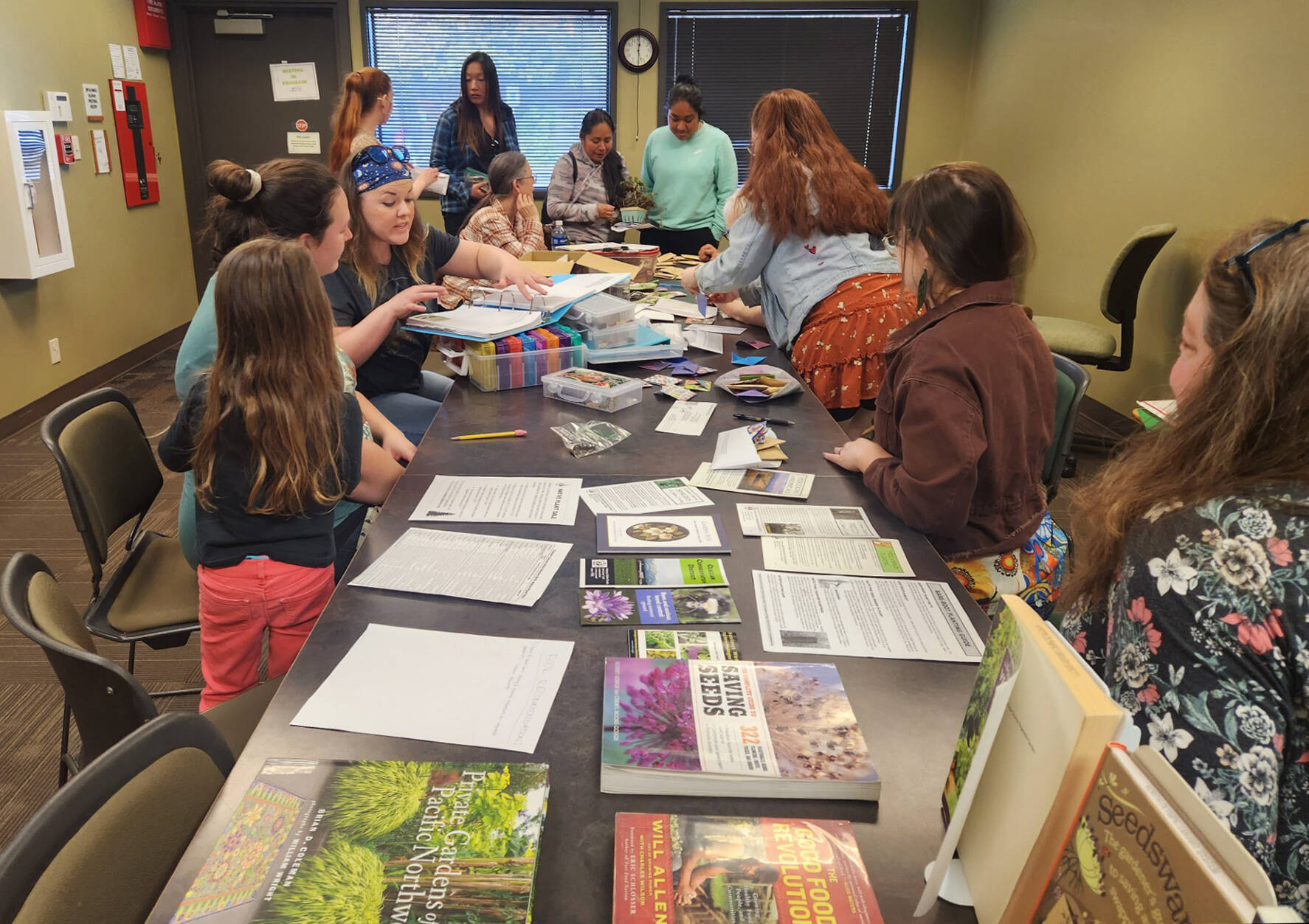 Swap seeds and check out gardening resources at the Forks Library on April 19.