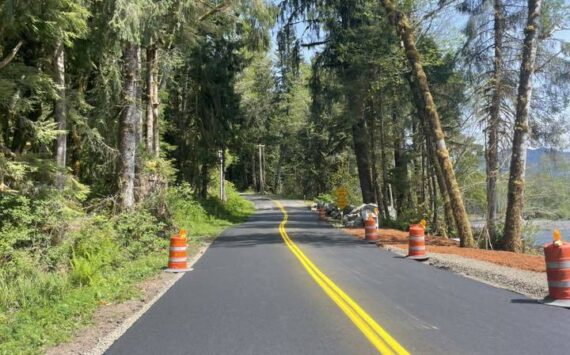 Photo by Ray Fortin
With paving taking place last week the road to the Hoh Rain Forest will be open this week!