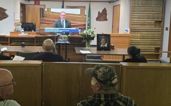 Submitted photo
Rio Jaime, Vice-Chairman of the Quileute Tribal Council offered the Invocation at the Memorial ceremony for Justice Susan Owens, held May 8 in Olympia. The ceremony was live streamed into the same courtroom she presided over in Forks prior to her time on the Washington State Supreme Court (2000-2024).