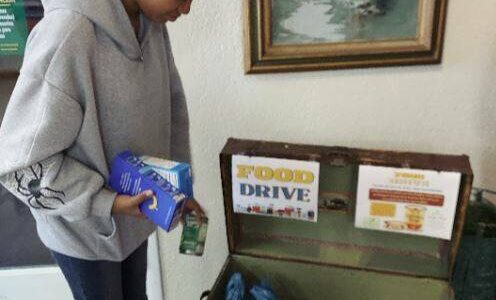 Submitted photo
Elizabeth donates.