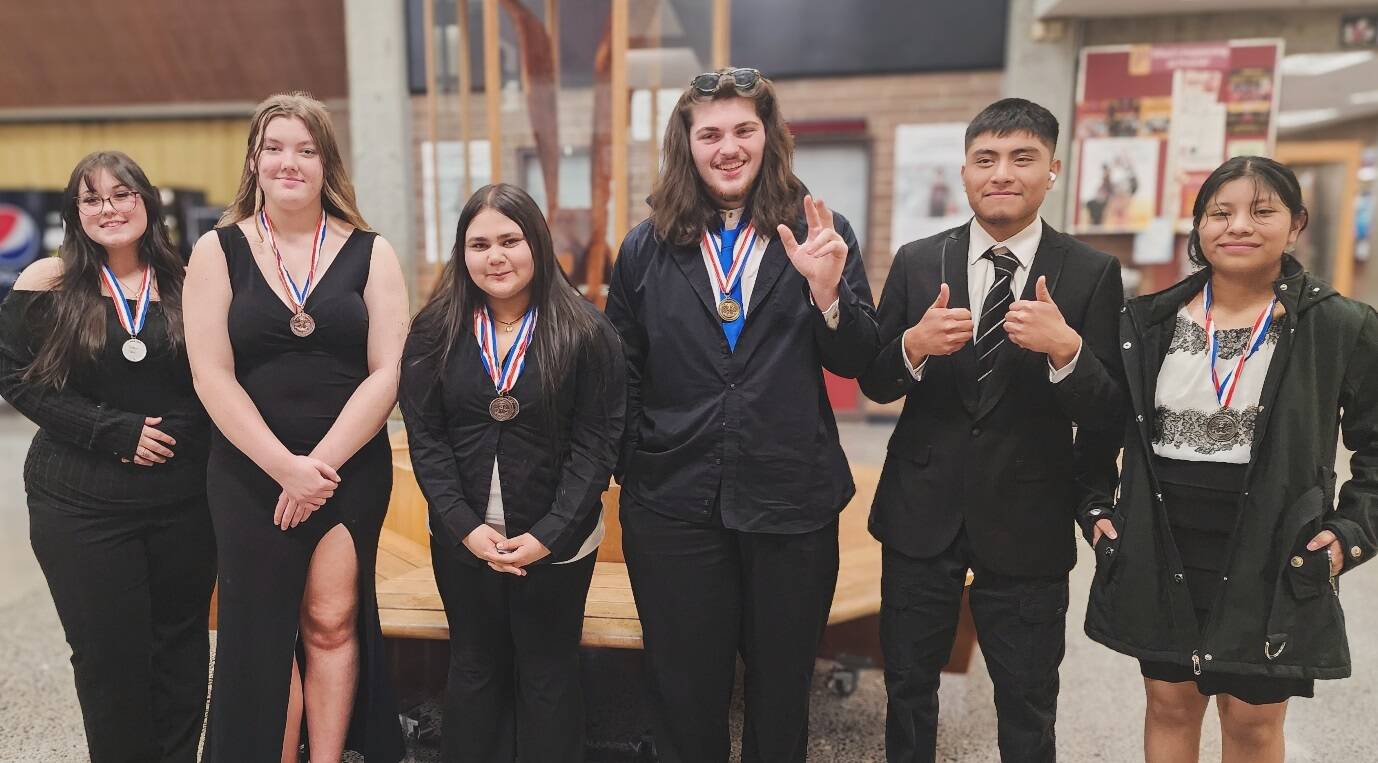 Submitted photo 
Pictured L-R are Jlynn Vessey, Zoey Beutler, Patricia Calderon-Weed, Trentston Pope, Alvaro Martin-Mendoza, and Dema Martin-Mendoza.