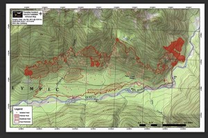 Updated Paradise Fire map for 7-6-15.
