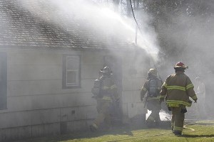 Recent fire.
