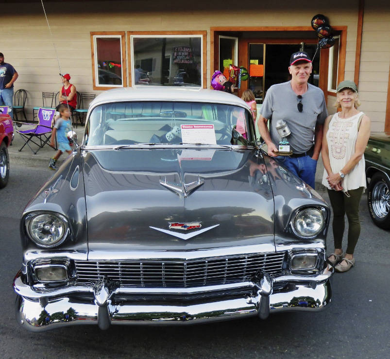 Beaver and Linda Ray                                1956 Chevy                                Beaver