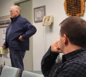 During the public comment period John Richmond addresses the council regarding the potential elk hunt that would occur in the Forks area. Photo Christi Baron
