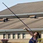 Scott Archibald competes in the Javelin throw. Photos Lonnie Archibald