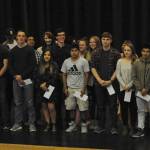 Pictured are most of the class of 2018 that received a Quillayute Valley Scholarship Auction scholarship, $170,000 in QVSA scholarships were awarded.