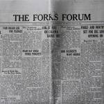 The first Forks Forum published, July 16, 1931, originally saved by J.E.L. James and recently rediscovered by his descendants.