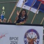 Kayci on the Elks float this past 4th of July. Submitted photo