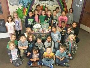 100 pounds of treats being sent to troops!