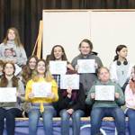 These Forks Jr. High eighth graders made the honor roll first and/or second quarter(s).