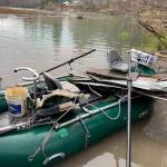 A boat full of garbage!