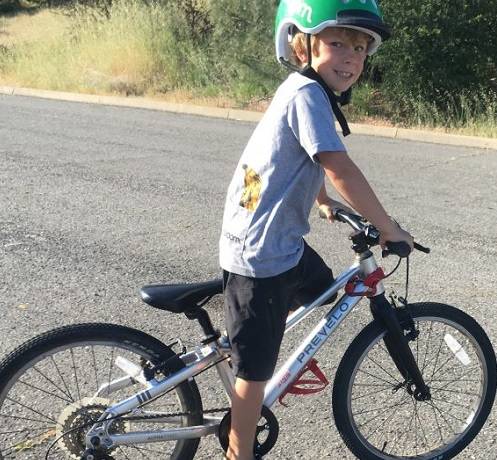 Scott Seaman and bicycle contest