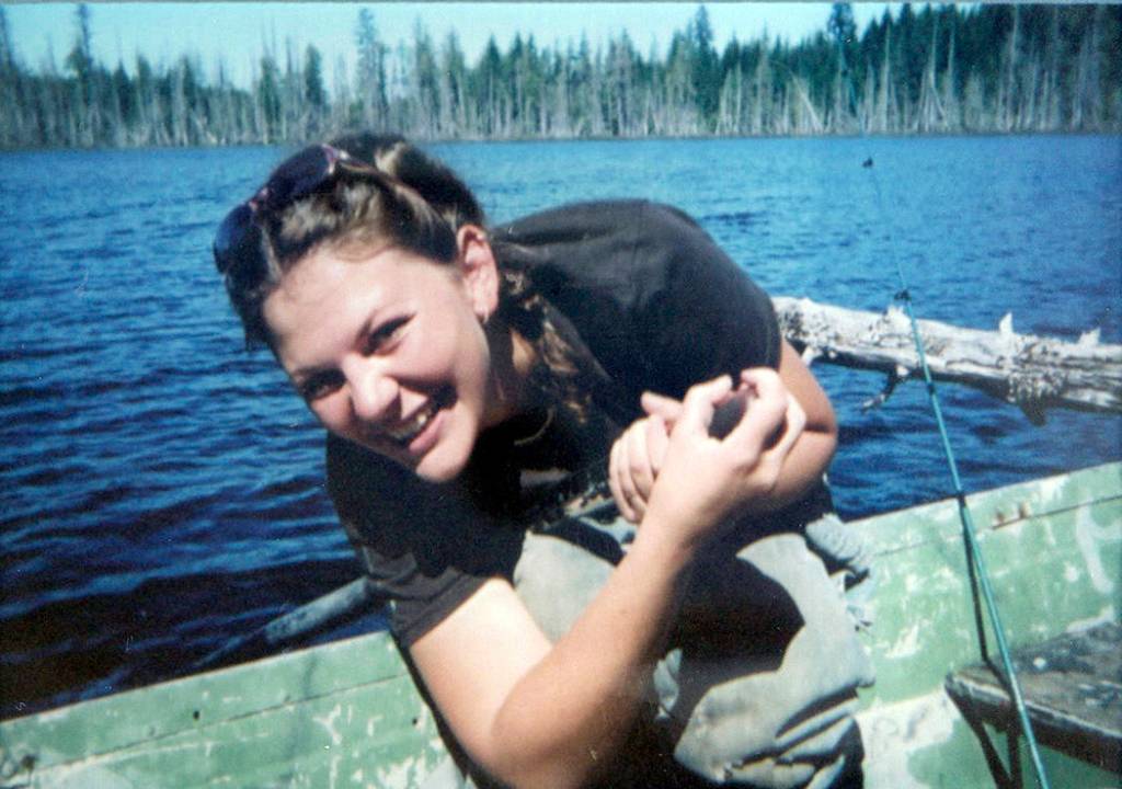 Christina enjoying fishing on Lake Wentworth in 2005. Submitted photo
