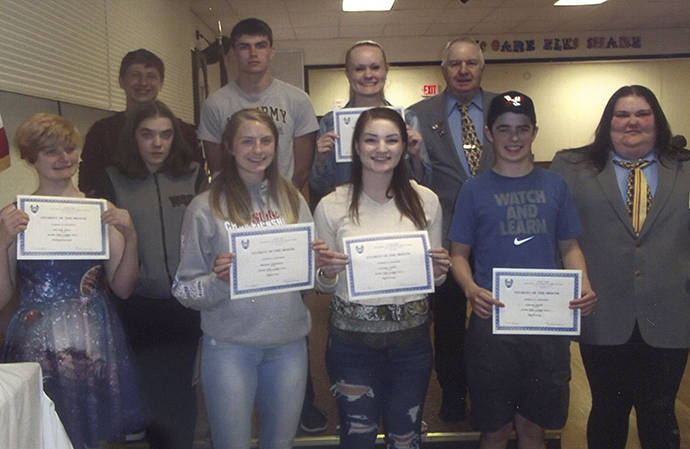 Clallam Bay Students of the Month. Submitted Photos