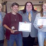 The Clallam Bay Students of the Year were Jaxon Flores and Miriam Wonderly.
