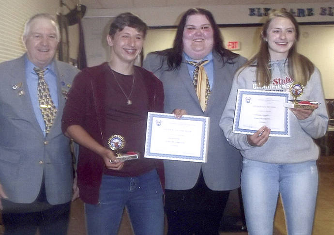 The Clallam Bay Students of the Year were Jaxon Flores and Miriam Wonderly.