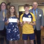Two $500 Most Valuable Student Scholarships went to Britney Dean and Seth Johnson.