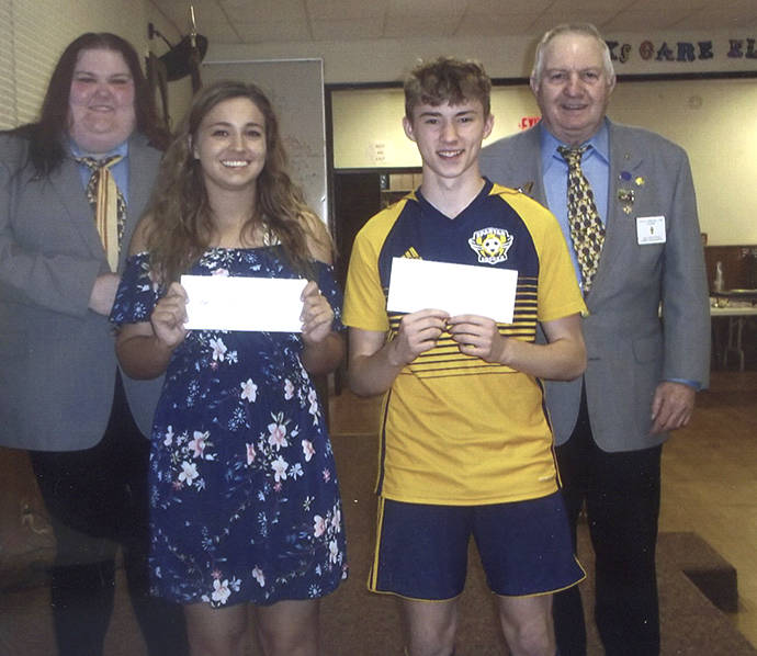 Two $500 Most Valuable Student Scholarships went to Britney Dean and Seth Johnson.