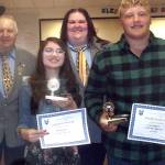 FHS Students of the Year were Julia Maxfield and Luke Dahlgren.