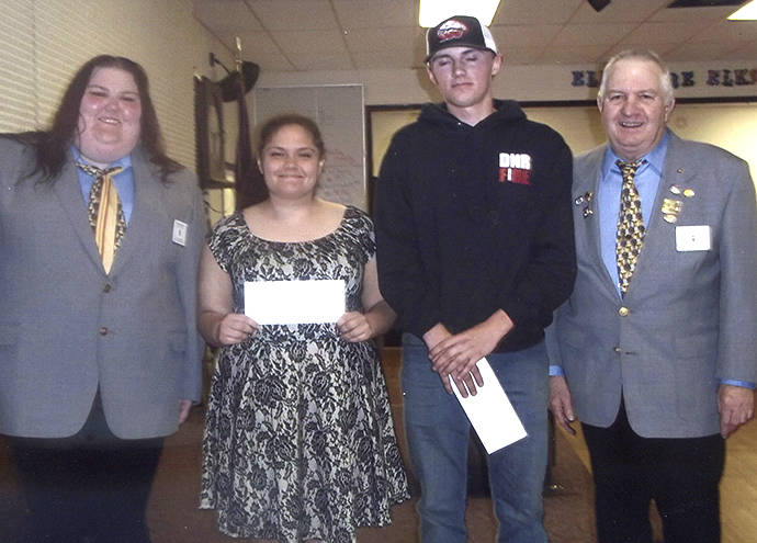 Two Vocational Grants went to Rebekka Campbell and Robert Anderson. They also both received $2,000 grants from the Washington State Elks Association Vocational Grant Program.
