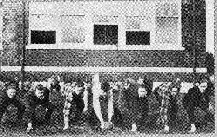 The introduction to football at Quillayute Union High School took place in the fall of 1926, and proved to be a source of keen enjoyment and several hard knocks! The games were played with teams within the school and more than once flashes of real football were to be seen, but no equipment was seen.