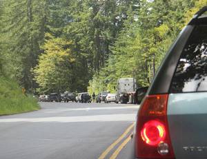 Lake Crescent Highway 101 Project Update:Work zone set up to begin this week with 4-hour delays expected to start Oct. 7