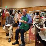 The Rainforest Players play about Aprons was well received, with musical selections before the play offered by Forkestra. The group played a selection of old-time songs and even one written by West End Pioneer Otis Crippen. Photo Linda Offutt