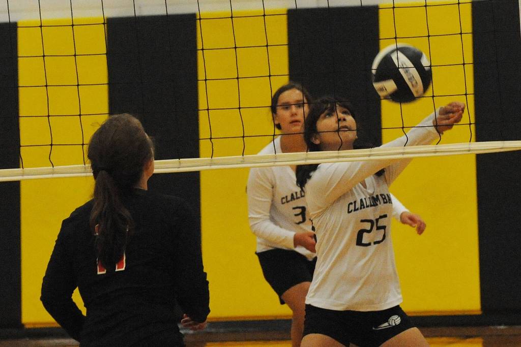 Bruin Vanessa Jimmicom (23) hits.