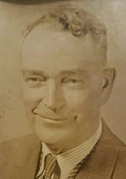 Photo of George Hopkins as an adult. He was born June 26, 1887, died Oct. 10, 1972. After graduating from the UW he worked as a civil engineer for Northern Pacific Railway.
