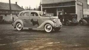 Warners Garage 4th of July parade entry 1936. Forks Forum Archives