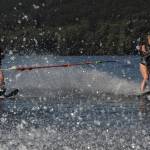 Brad Graybill of Forks took his twin daughters to Lake Pleasant over the Labor Day weekend where they enjoyed the cooling bubbles while skiing on this hot summers day. Friday and Saturday were busy days for outdoor enthusiasts on the popular lake. Monday however brought too much wind with most boaters, swimmers, and kayakers shying away from the rough waters. Photo by Lonnie Archibald