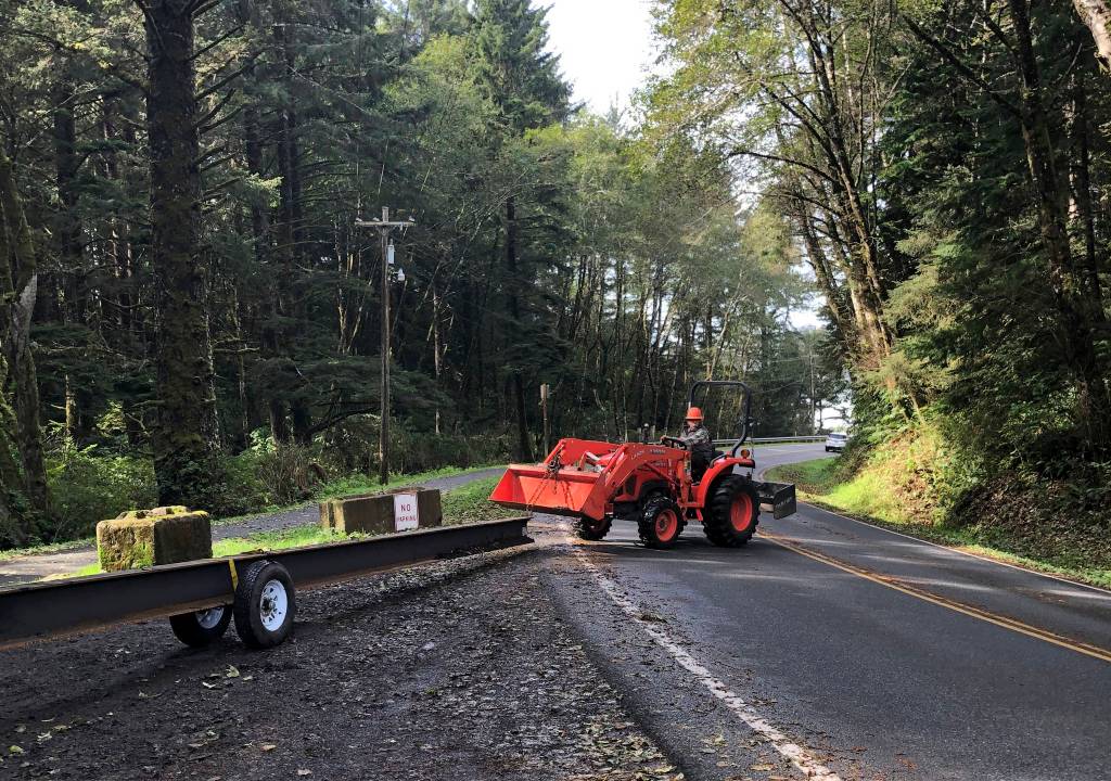 Moving the stringers at the 2nd Beach parking lot.