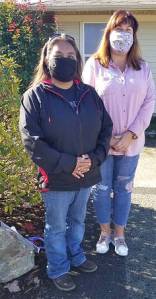 Lana Sampson homeowner with Colleen Robinson from HFH. Submitted photo