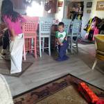 Jayden and Russell played pillow case races. One way to exercise the grandkids!