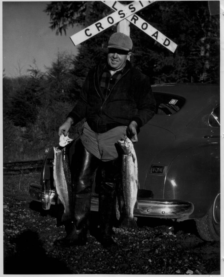 Commander Dobyns and others stationed at Quillayute NAAS took time out from defending the coast ..to do some hunting and fishing.