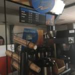 The first step was to clean out all the old displays etc.