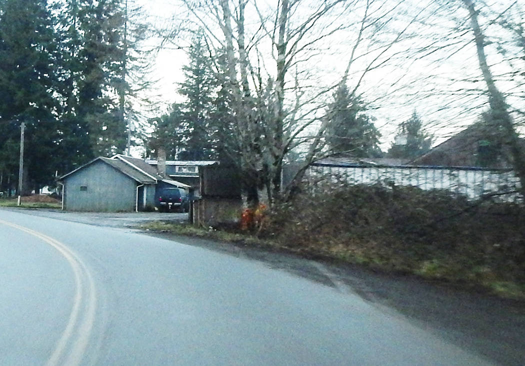 On Sunday morning Calawah Way was closed for an accident investigation. Over the years this corner has seen many accidents. Photo Christi Baron