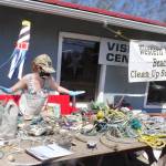 Local Clallam Bay teen volunteer, Riley Person, sorted, counted, and reported thousands of items of marine debris, collected by Pat Higgins and others.