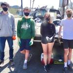 Port Angeles High School students participated in the beach clean-up. For some of them, it is their third year volunteering. Submitted photos
Sorting can help identify from where and what type of trash was collected from the beach.