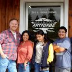 Eric Tyler and the Hestands …Vern, Teresa, Skye, Logan, and Phoenix. Photo Christi Baron