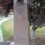 This monument sits at Forks City Hall. Photo Christl Baron