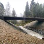 Completed bridge at Canyon Creek.