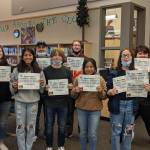 Forks High School students were selected by staff for Student of Character. The trait for November was Love of Learning.
Left Front- Candida-Rose Sandoval, Leslie Hernandez-Beltran, Klaton Helvey, Belinda Ramirez-Jeronimo, Flora Horejsi, Brandon Aranda, Left Back- Holly Hillcar, Hector Garcia-Dominguez, Robbie Smith, Bobby Wallace. Submitted Photo