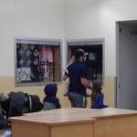 At noon on Monday play hopefuls and many parents filed into the High School Commons. About 50 children signed up and were vying for parts in the play.