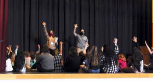 Who has been in a play before? and who knows what commitment means? were a couple of questions asked by Missoula staff as young actors were ready for auditions for Saturdays performances.